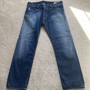 DIESEL MEN'S SLAMMER BUTTON FLY BLUE JEANS Waist 32 Length 28